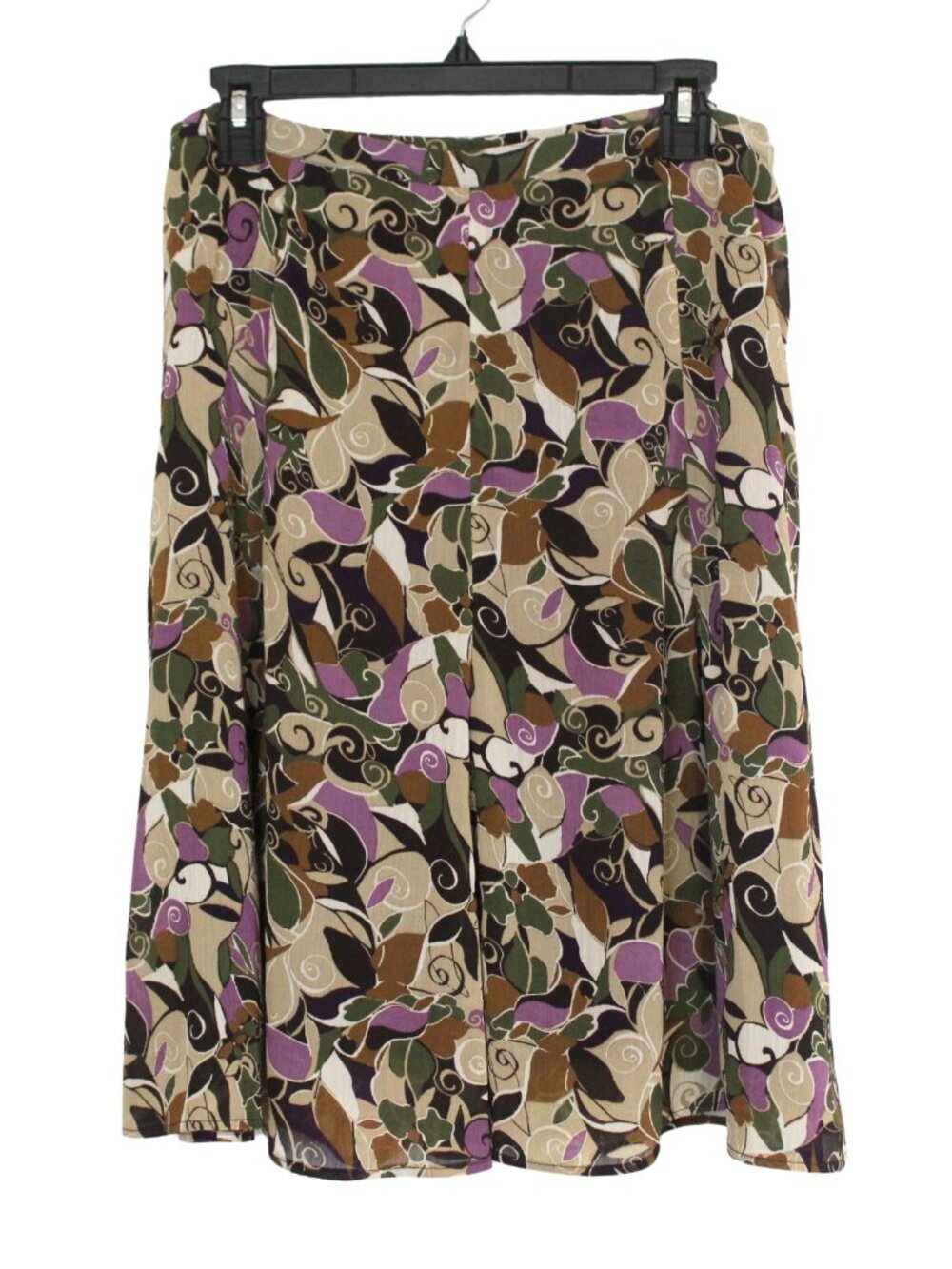 90s women's skirt size 10 a-line lined fairycore whimsigoth boho funky abstract
